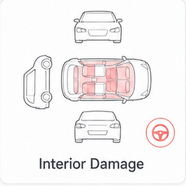 Повреждение автомобиля: Interior Damage