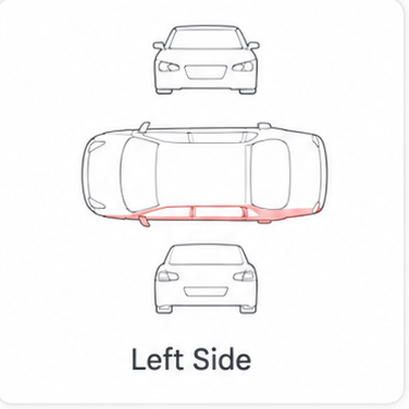 Повреждение автомобиля: Left Side