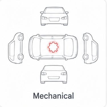 Повреждение автомобиля: Mechanical