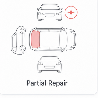 Vehicle damage: Partial Repair