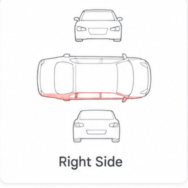Повреждение автомобиля: Right Side