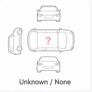 Повреждение автомобиля: Unknown